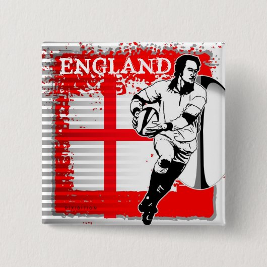 England Rugby Button (Voorkant)