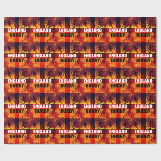 England Rugby Cadeaupapier (Vlak)