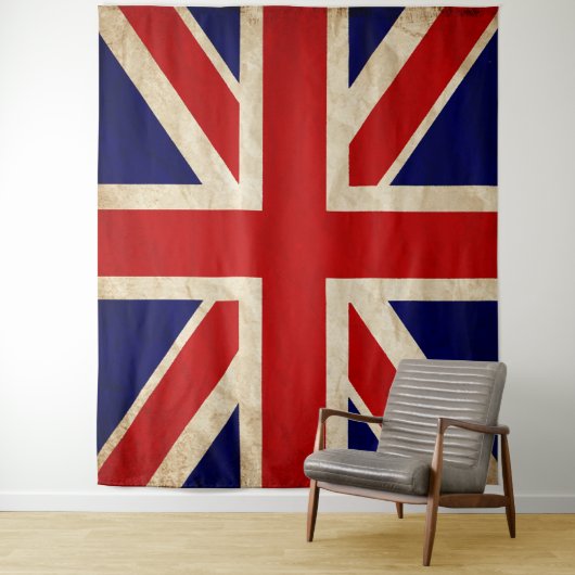 England Rustic Flag BACKDROP Wandkleed (In situ)