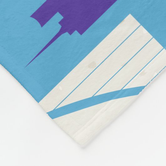 England Skyline Fleece Deken (Hoek)