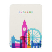 England Skyline Magneet (Verticaal)