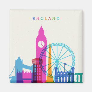 England Skyline Magneet
