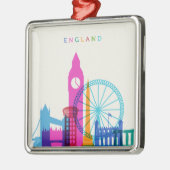 England Skyline Metalen Ornament (Links)