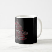 England Slang British Word Art Map Koffiemok (Voorkant rechts)