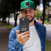 England Soccer Black White Case Custom Name iPhone Hoesje