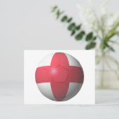 England Soccer Briefkaart (Staand voorkant)