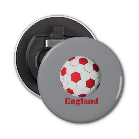 England Soccer, Button Flesopener (Voorkant)