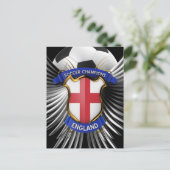 England Soccer Champions Briefkaart (Staand voorkant)