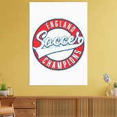England Soccer Champions logo Canvas Afdruk (Insitu (Woonkamer))