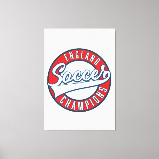 England Soccer Champions logo Canvas Afdruk (Voorkant)