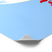 England Soccer Flag Poster (Hoek)