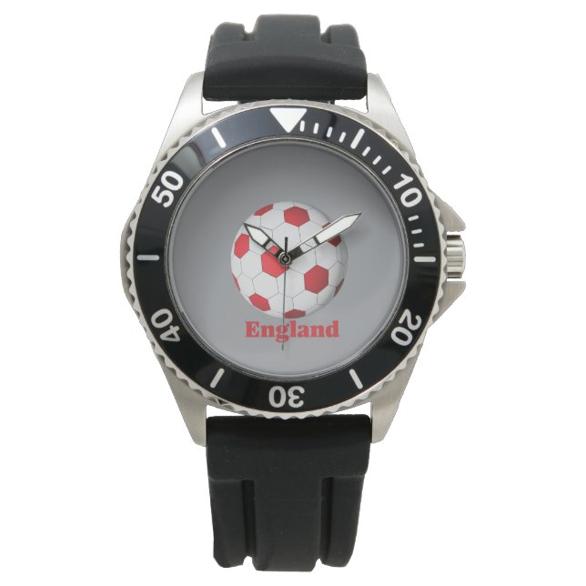 England Soccer Horloge (Voorkant)
