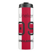 England St George Cross Patriotic Custom Name Thermosbeker (Voorkant)