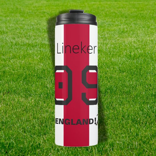 England St George Cross Patriotic Custom Name Thermosbeker