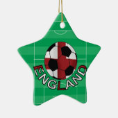 England st Georges cross voetbal Keramisch Ornament (Rechts)