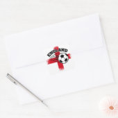 England Support's Football Vierkante Sticker (Envelop)