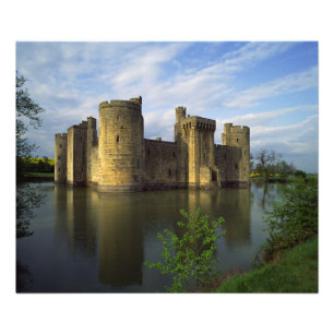 England, Sussex, Bodiam Castle Foto Afdruk