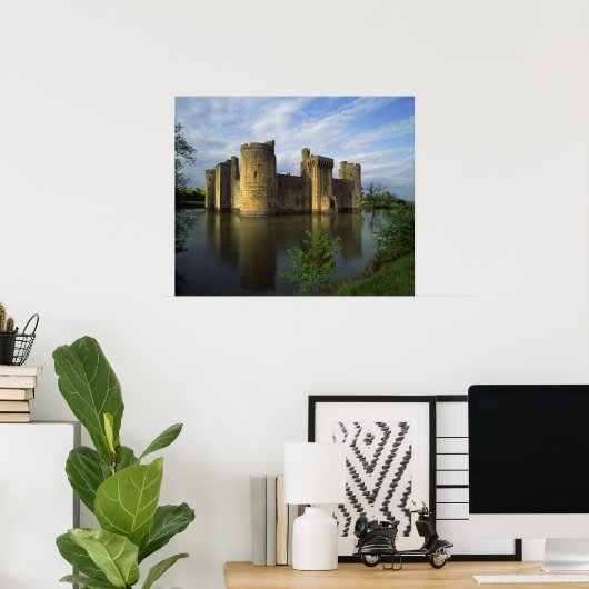 England, Sussex, Bodiam Castle Poster (Thuiskantoor)