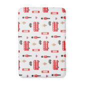 England Symbols Patroon Badmat (Voorkant Verticaal)