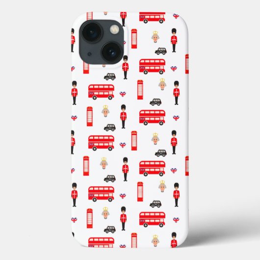 England Symbols Patroon Case-Mate iPhone Case (Achterkant)