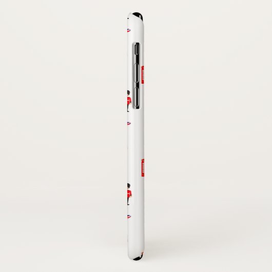 England Symbols Patroon Case-Mate iPhone Case (Achterkant/links)