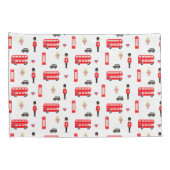 England Symbols Patroon Kussensloop (Achterkant-Rechts)