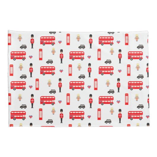 England Symbols Patroon Kussensloop (Achterkant-Rechts)