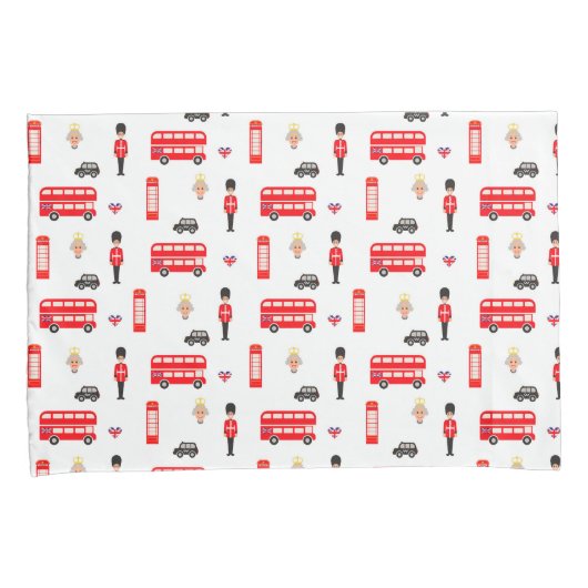 England Symbols Patroon Kussensloop (Voorkant-Rechts)