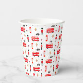England Symbols Patroon Papieren Bekers (Achterkant)