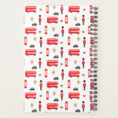 England Symbols Patroon Planner (Achterkant)