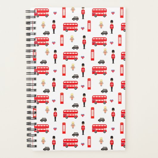 England Symbols Patroon Planner (Voorkant)