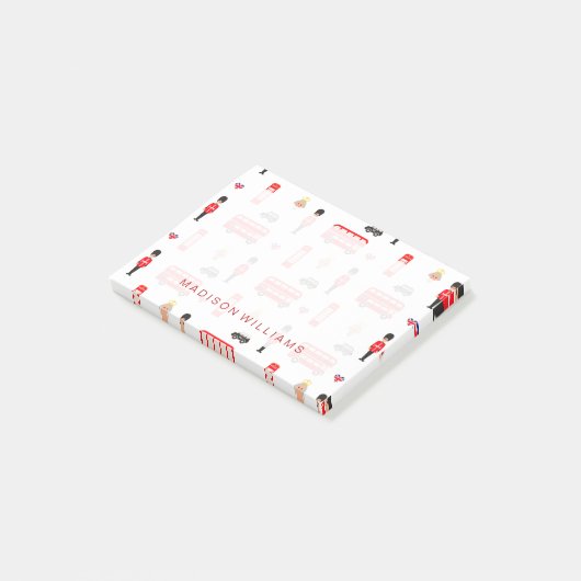 England Symbols Patroon Post-it® Notes (Schuin)