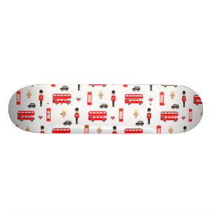 England Symbols Patroon Skateboard