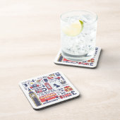 England Travel Doodles Bier Onderzetter (Rechterzijde)