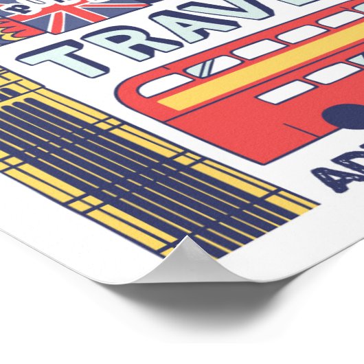 England Travel Doodles Poster (Hoek)