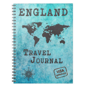 England Travel Journal Vacking Trip Planner Notitieboek