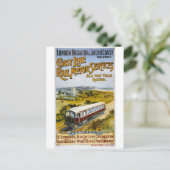 England UK Railway Train Vintage Travel Briefkaart (Staand voorkant)