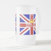 England Union Jack British Thish Distress Flag Matglas Bierpul (Voorkant rechts)