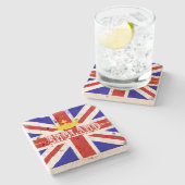 England Union Jack British Thish Distress Flag Stenen Onderzetter (Zijkant)
