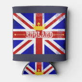 England Union Jack Britse thema noodlijdende vlag Blikjeskoeler (Voorkant)