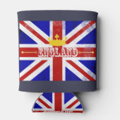 England Union Jack Britse thema noodlijdende vlag Blikjeskoeler (Achterkant)