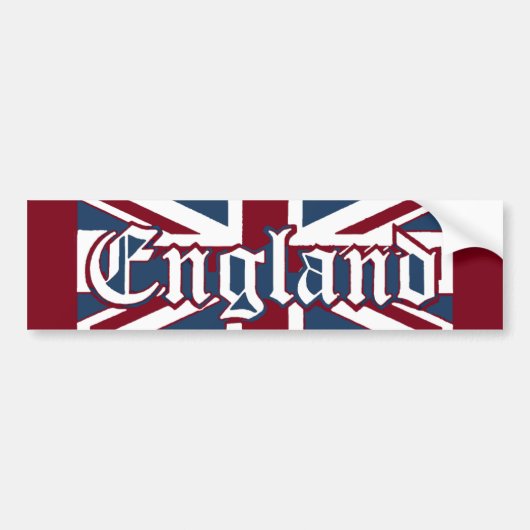 England-Union Jack Flag Bumpersticker (Voorkant)