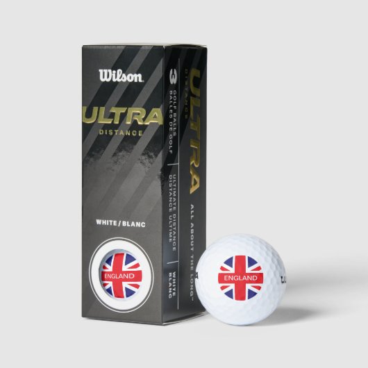 England Union Jack Flag Golfballen (Verpakking)