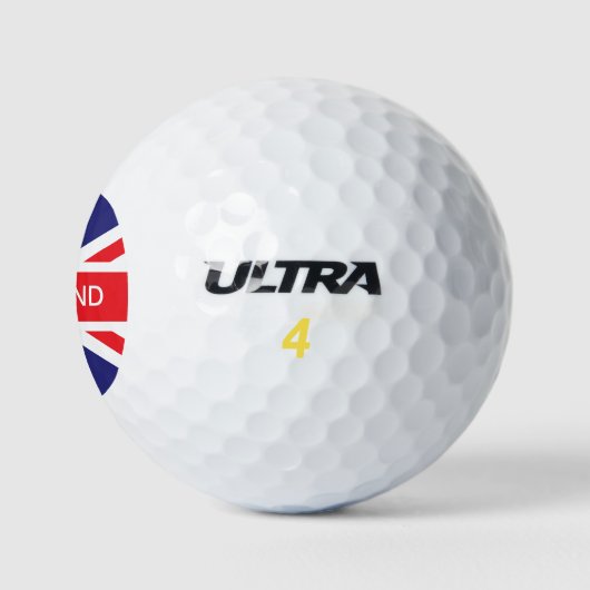 England Union Jack Flag Golfballen (Logo)