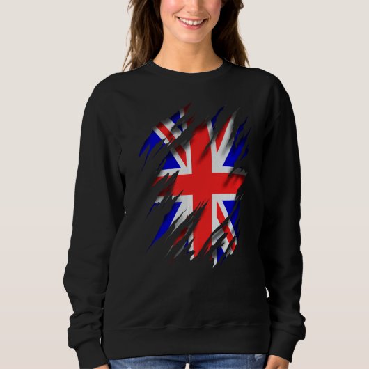 England Verenigd Koninkrijk Gbr Gb Union Jack Flag Trui (Voorkant)