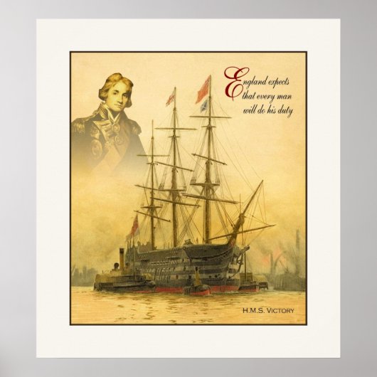 England verwacht ~ Fine Art Collage Poster (Voorkant)