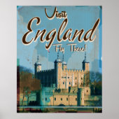 England Vintage-poster Poster (Voorkant)