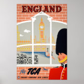 England Vintage Travel Poster teruggezet (Voorkant)