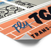 England Vintage Travel Poster teruggezet (Hoek)