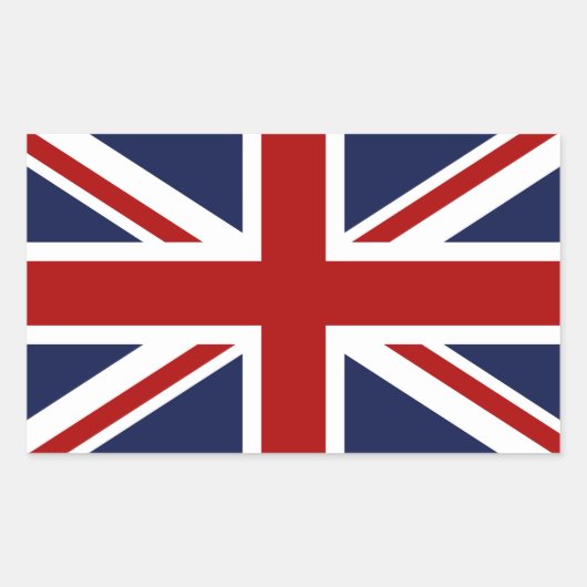 England vlag 3 rechthoekige sticker (Voorkant)